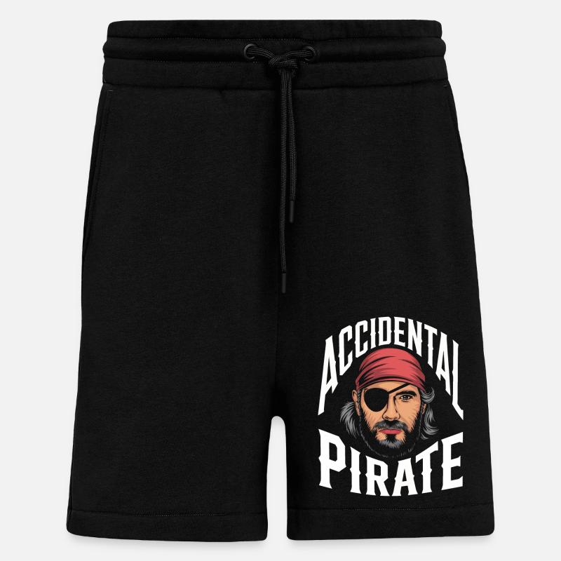 Invalidité due à l’amputation - Short bio décontracté fabriqué en UE - SOLID BLACK