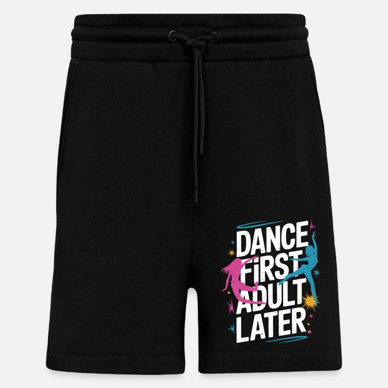 Dansant Danseurs Dansant - Short bio décontracté fabriqué en UE - SOLID BLACK
