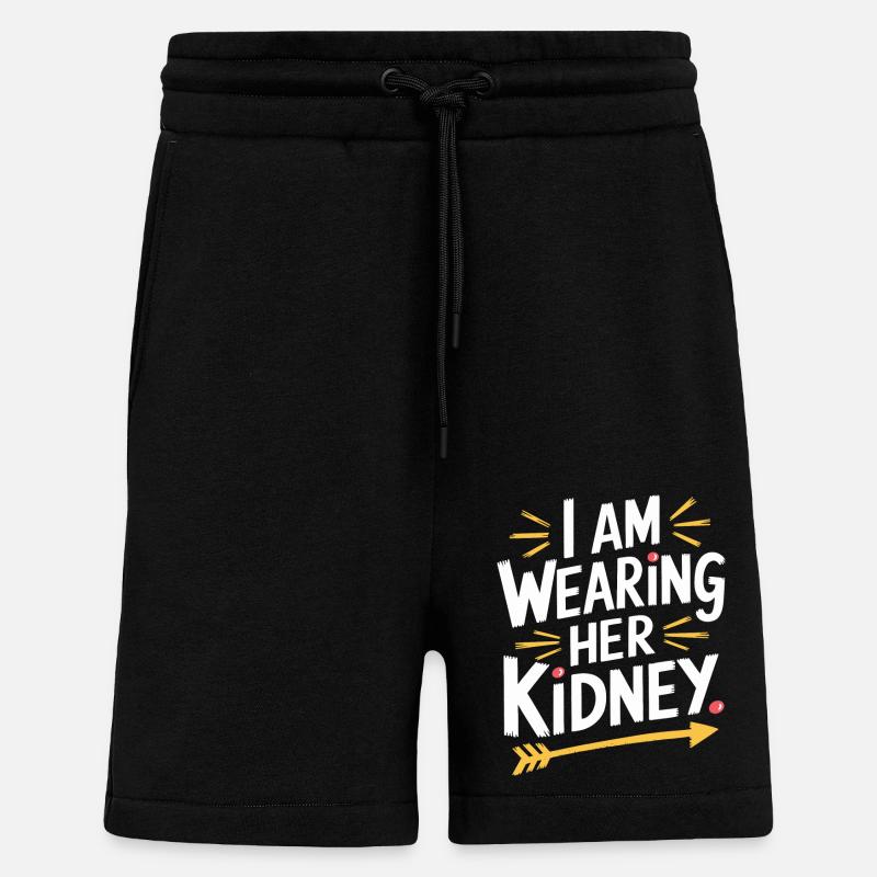 Funny statement on the transplant - Shorts - made by SPREAD - SOLID BLACK