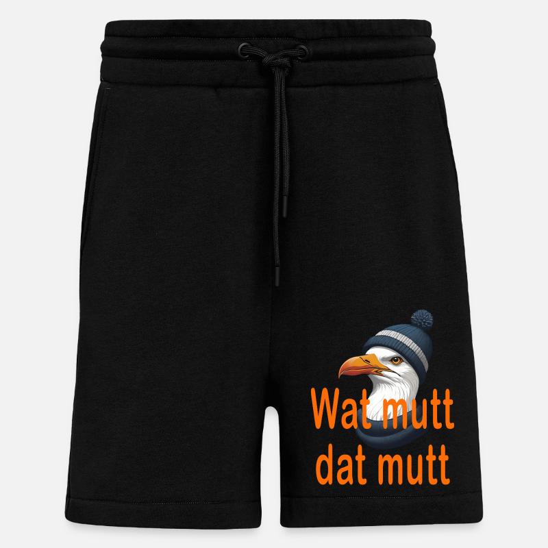 Wat mutt dat mutt - Shorts - made by SPREAD - SOLID BLACK
