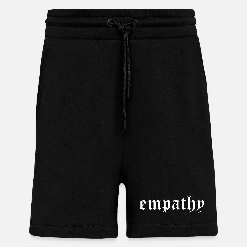 Empathie - Short bio décontracté fabriqué en UE - SOLID BLACK