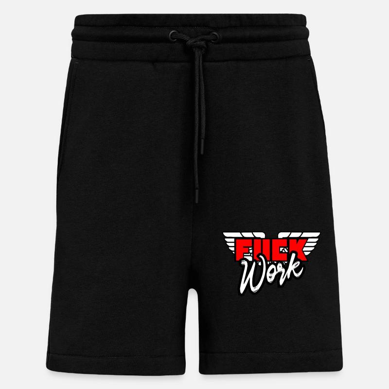 Scheiß auf Arbeit - Shorts - made by SPREAD - SOLID BLACK
