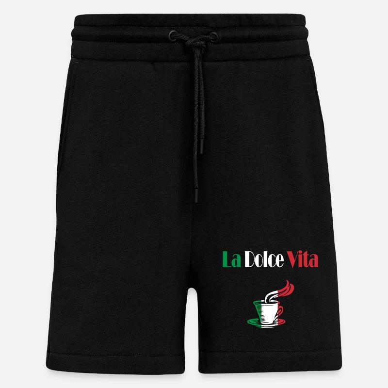 La Dolce Vita coffee - Shorts - made by SPREAD - SOLID BLACK