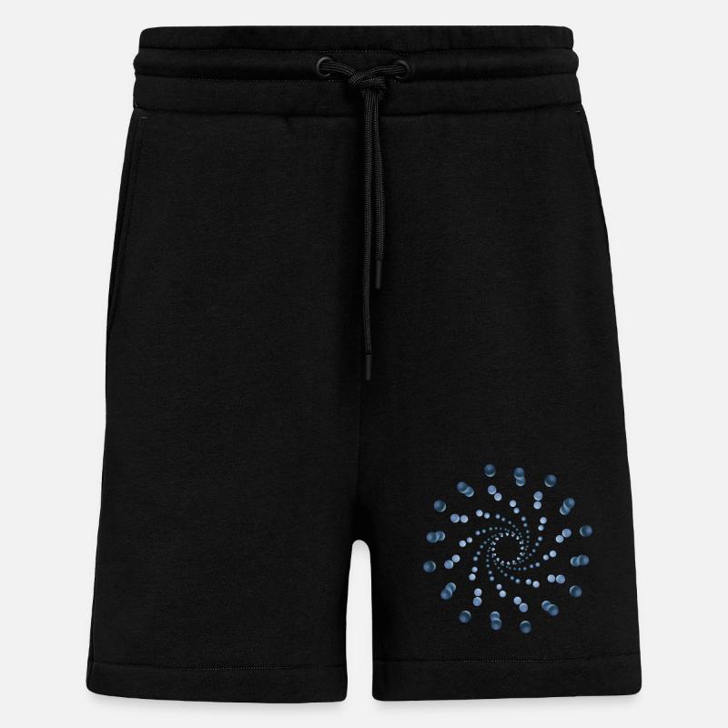 atom - cellular two - Shorts - made by SPREAD - SOLID BLACK