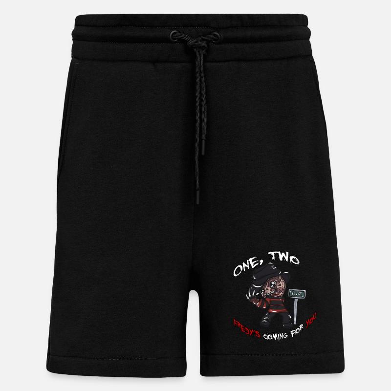 Freddy Halloween Geschenk - Shorts - made by SPREAD - SOLID BLACK