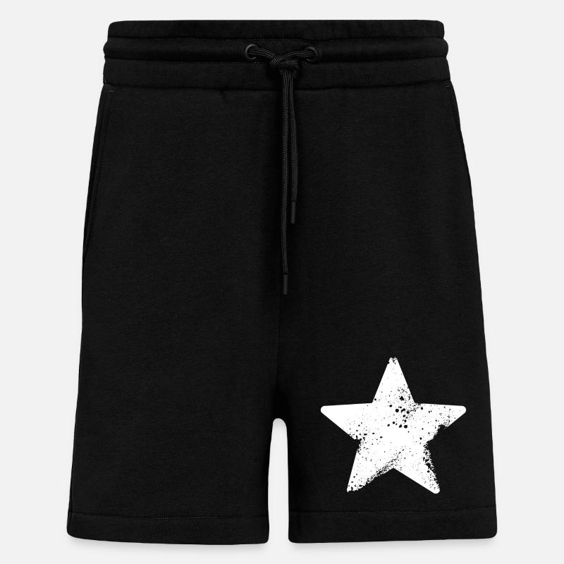 stern himmel star splatter - Shorts - made by SPREAD - SOLID BLACK