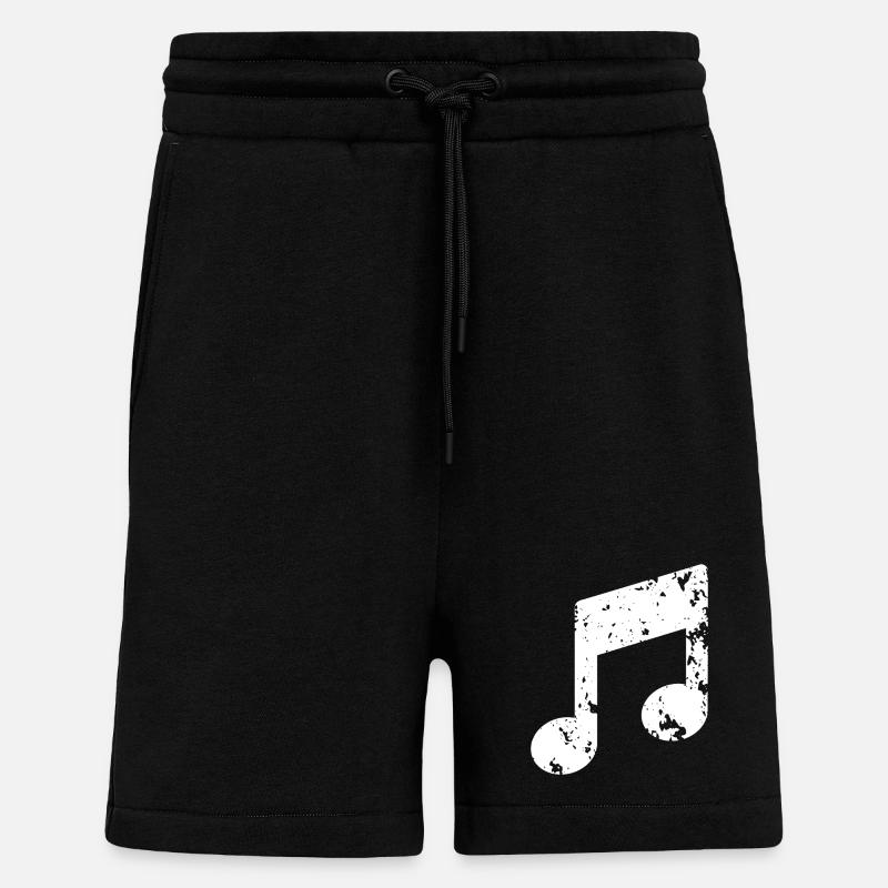 Musik Note - Shorts - made by SPREAD - SOLID BLACK