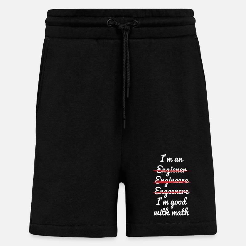 maths - Shorts - made by SPREAD - SOLID BLACK