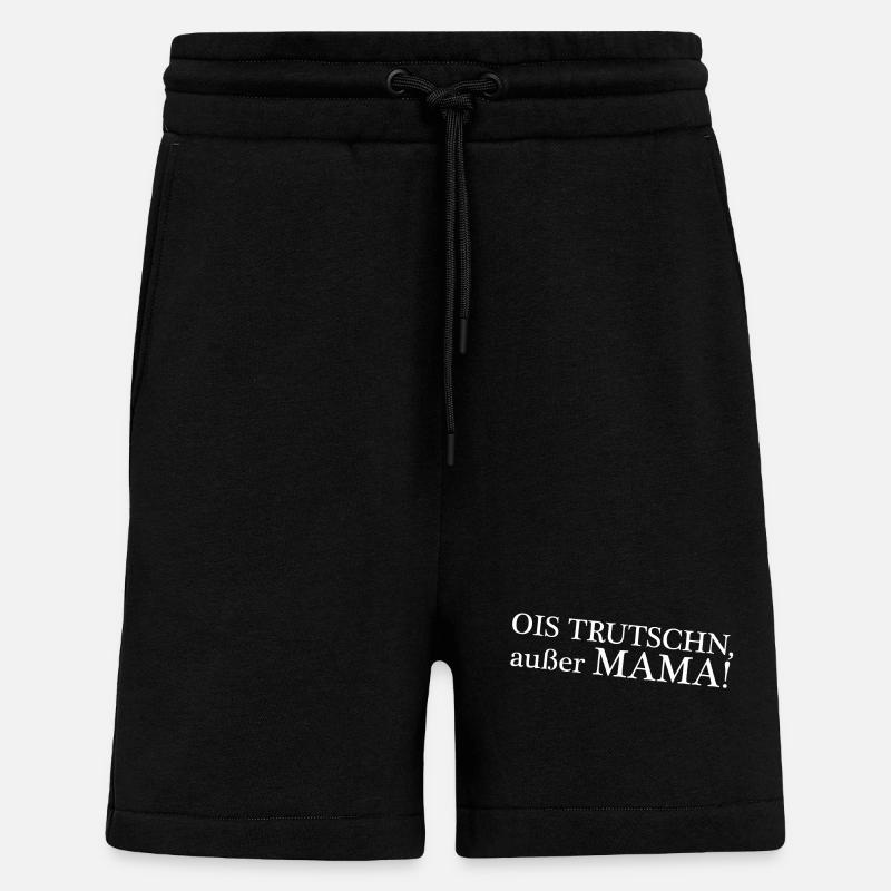 OIS TRUTSCHN außer MAMA - Shorts - made by SPREAD - SOLID BLACK