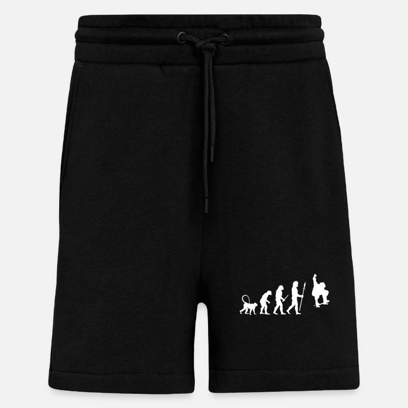 Skater Evolution - Short bio décontracté fabriqué en UE - SOLID BLACK