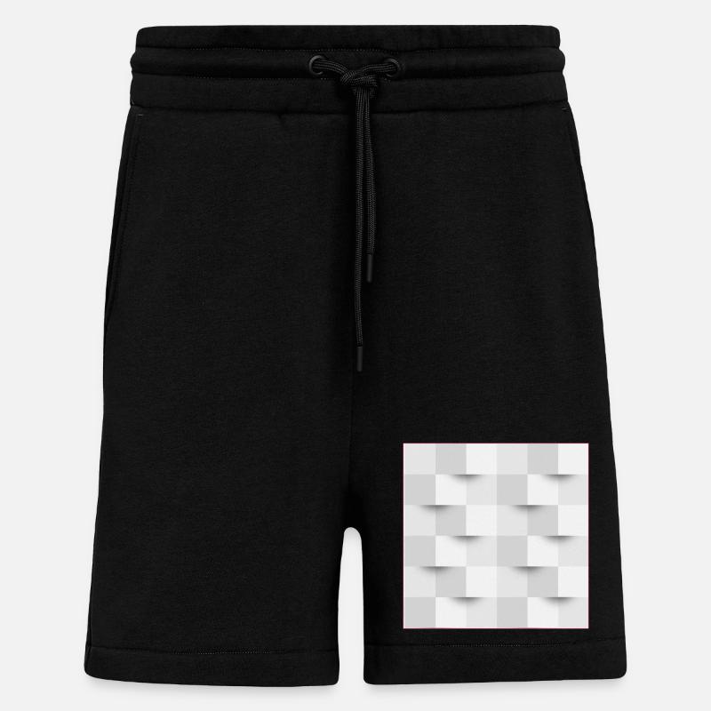 optical illusion - poster - Shorts - made by SPREAD - SOLID BLACK