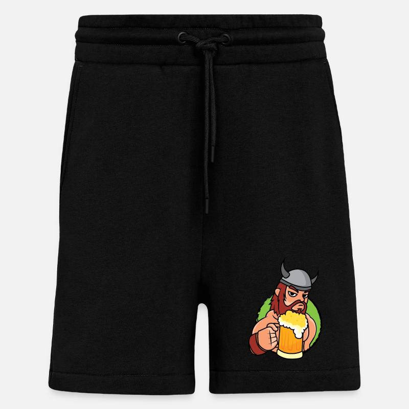 Wikinger Bier - Shorts - made by SPREAD - SOLID BLACK