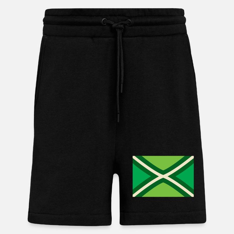 Drapeau de l’Achterhoek - Short bio décontracté fabriqué en UE - SOLID BLACK