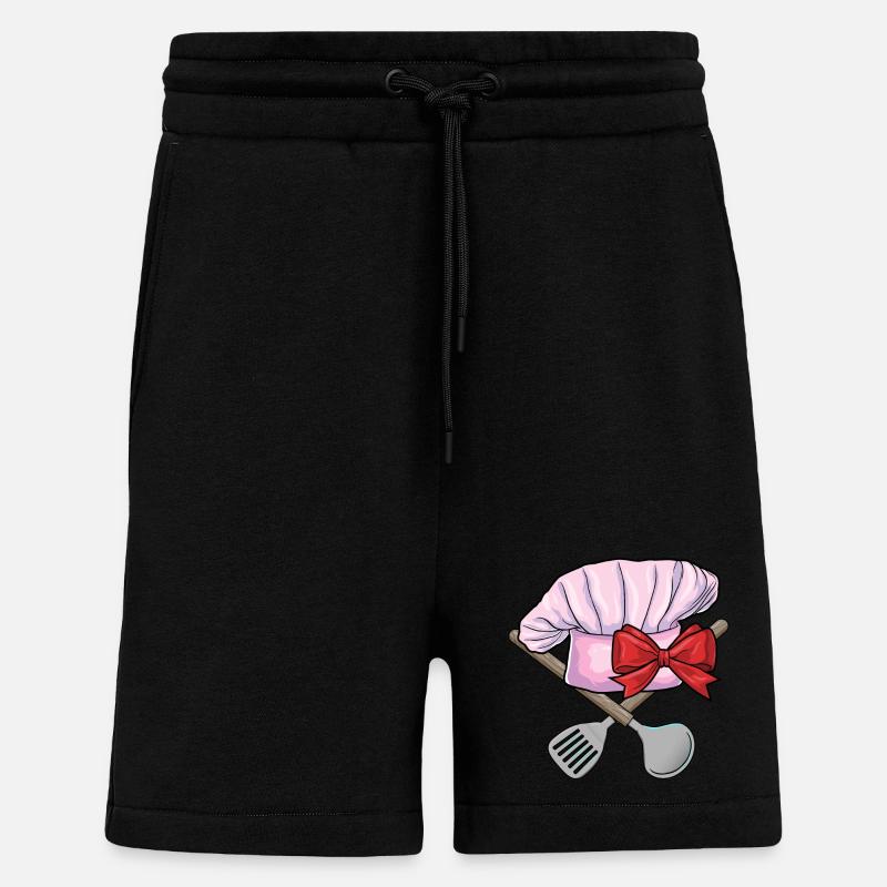 Cuisine de Chef’s Hat - Short bio décontracté fabriqué en UE - SOLID BLACK