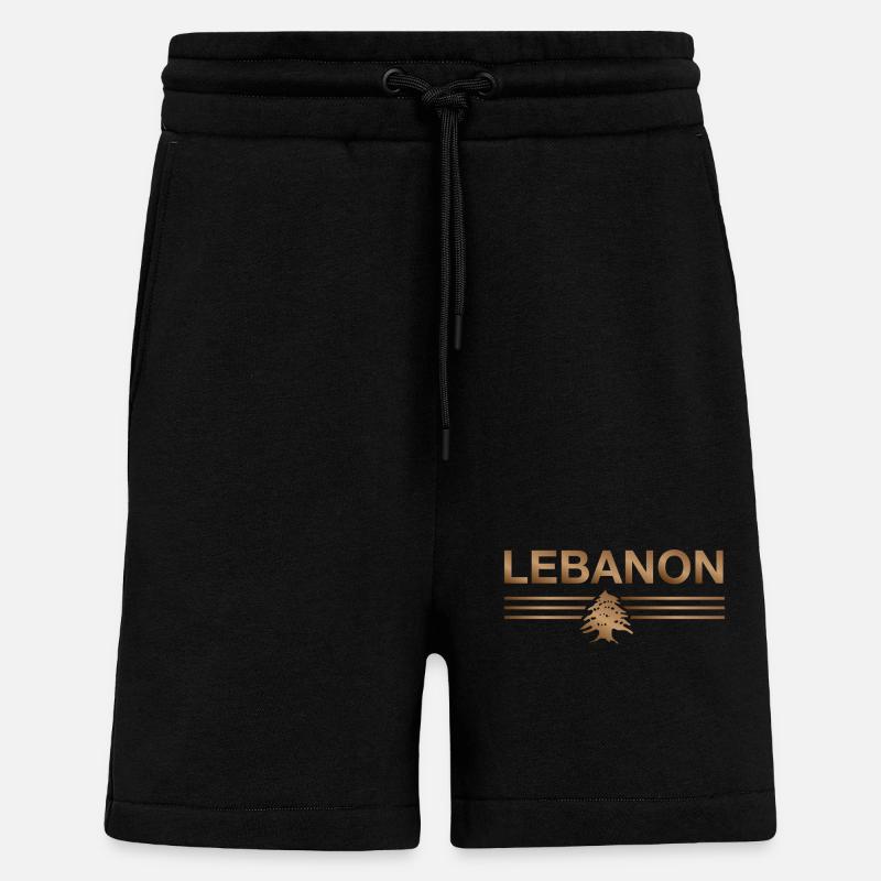 Libanon Beirut Libanese Libanesin Libanesisch LBN - Shorts - made by SPREAD - SOLID BLACK