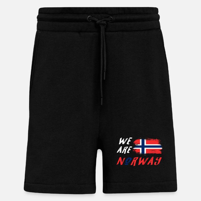 We are Norwegen Design / Geschenkidee - Shorts - made by SPREAD - SOLID BLACK