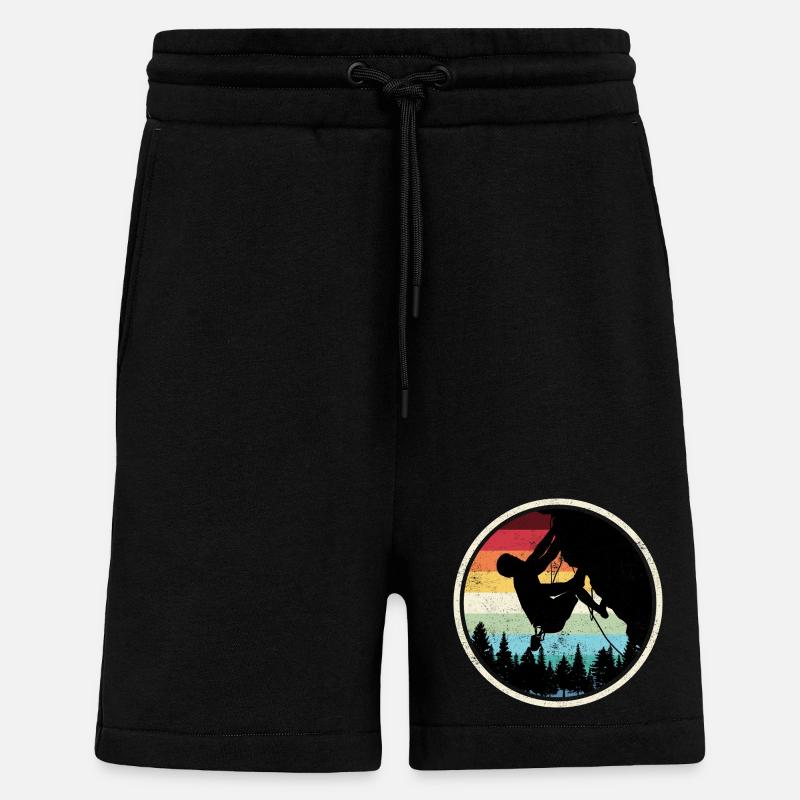 Rainbow Forest Climber Silhouette - Shorts - made by SPREAD - SOLID BLACK