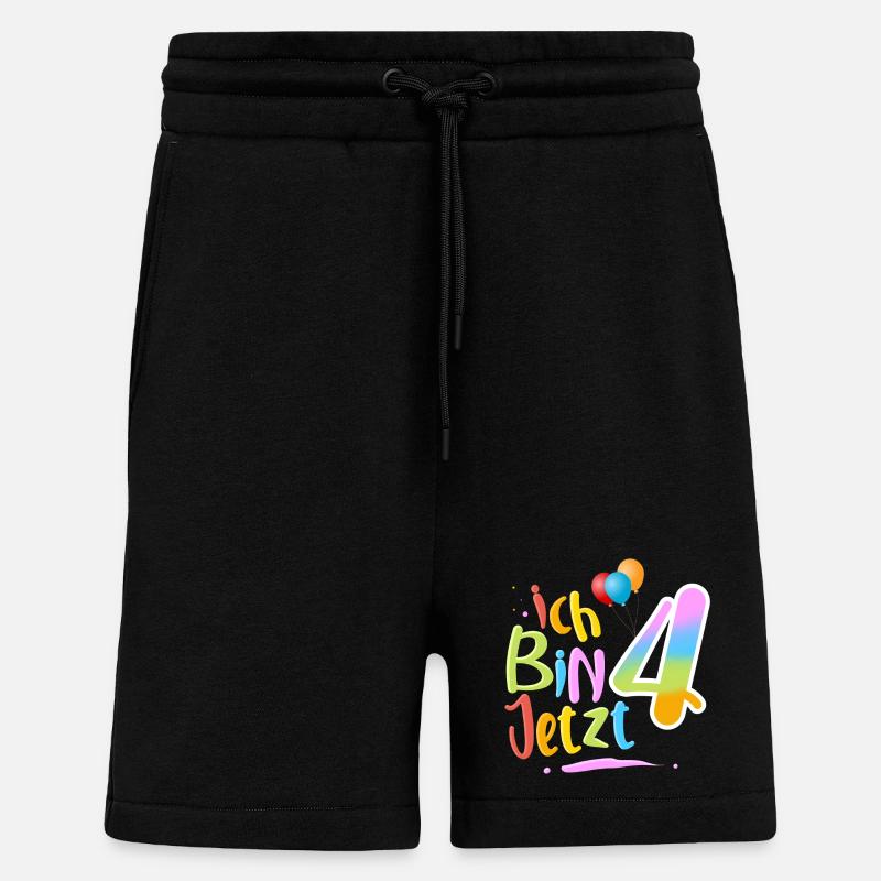 Ich Bin Jetzt 4 - Shorts - made by SPREAD - SOLID BLACK