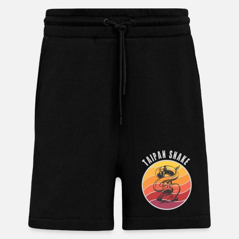 Taipan Schlangen Design / Geschenkidee - Shorts - made by SPREAD - SOLID BLACK