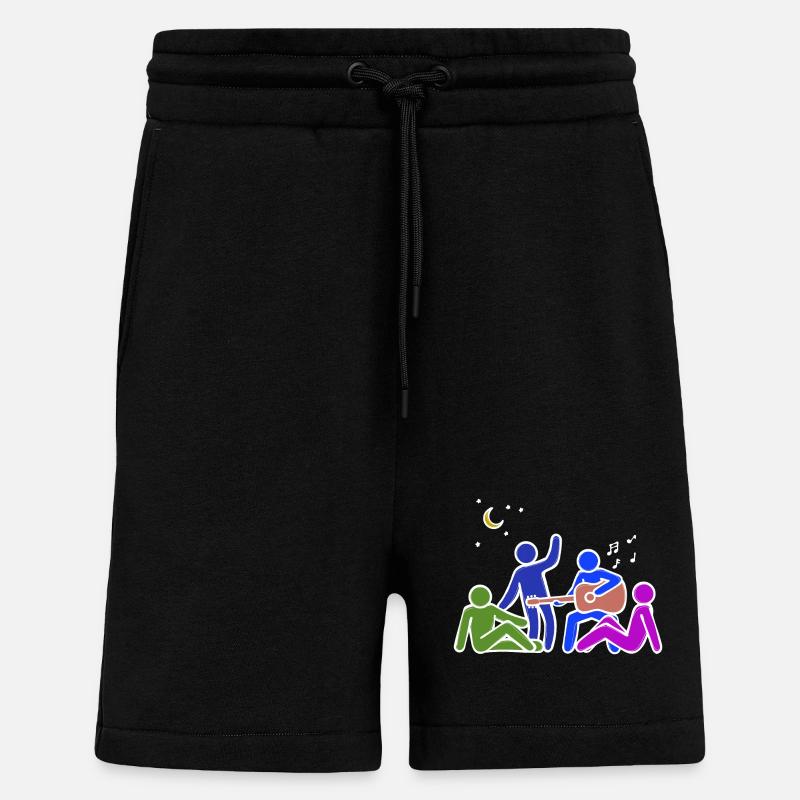 Freundschaft Buddy Beste Freunde - Shorts - made by SPREAD - SOLID BLACK