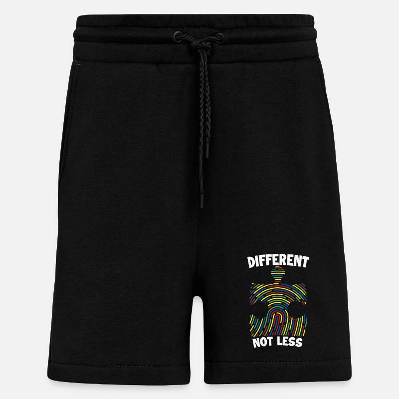Diffirent nicht weniger Autismus Awarenss Dna - Shorts - made by SPREAD - SOLID BLACK