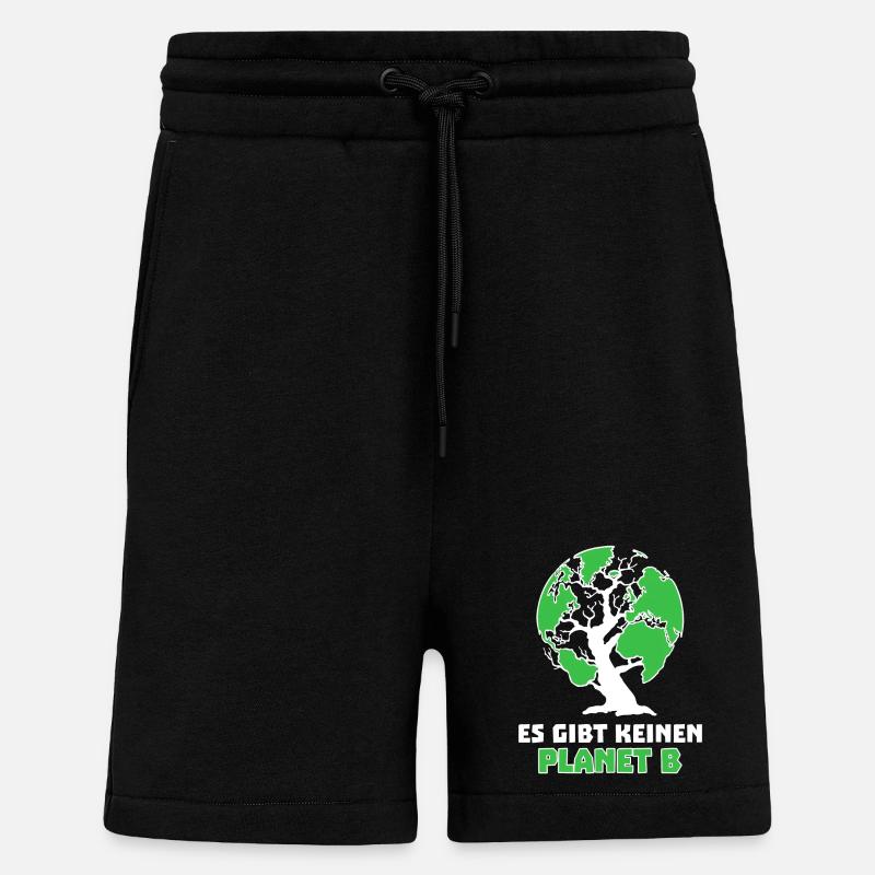 Baum Mutter Erde Planet Umwelt Statement - Shorts - made by SPREAD - SOLID BLACK