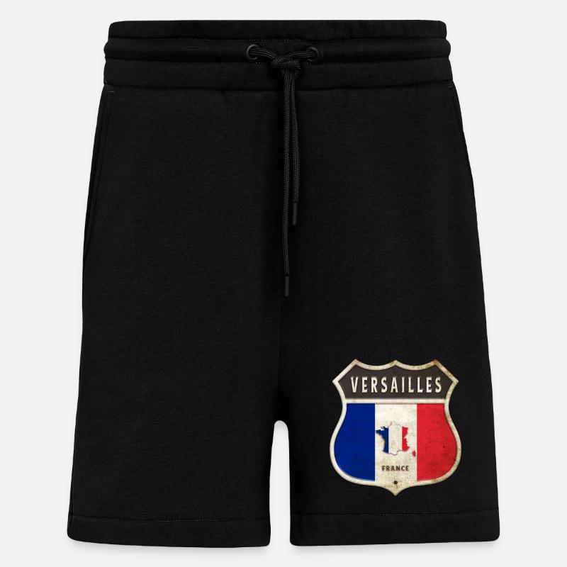 Versailles Frankreich Wappen Flaggen Design - Shorts - made by SPREAD - SOLID BLACK