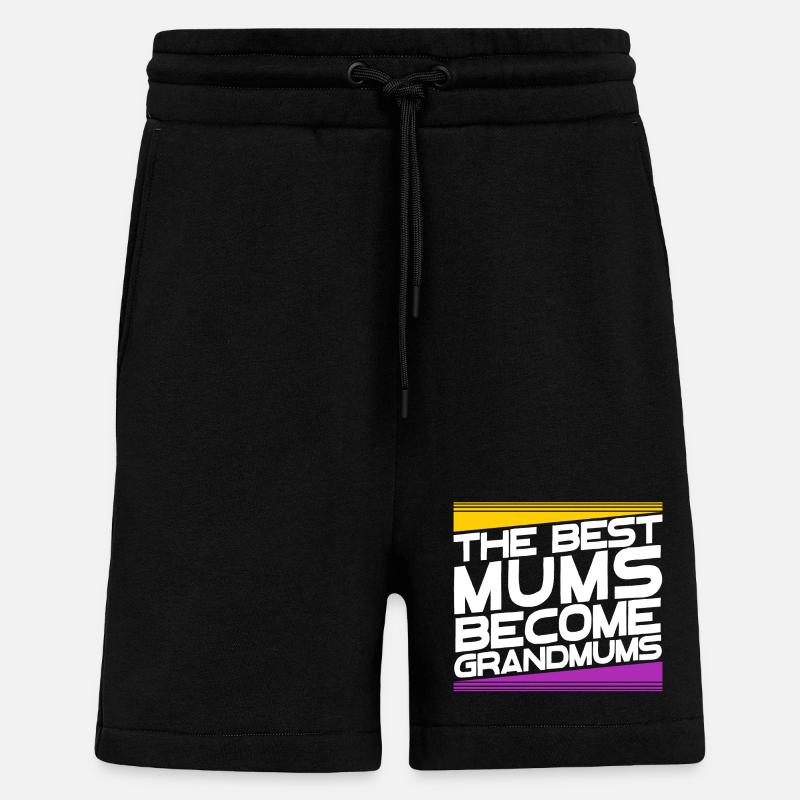 Oma Glückwunsch Großmutter Großmama Statement - Shorts - made by SPREAD - SOLID BLACK