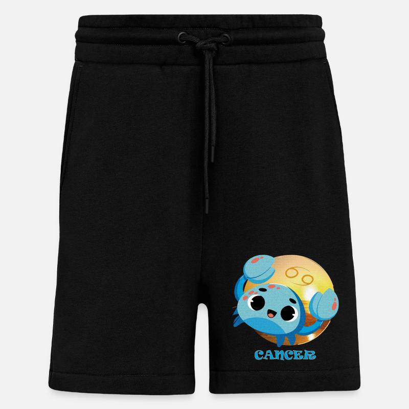 Sternzeichenkrebs - Shorts - made by SPREAD - SOLID BLACK