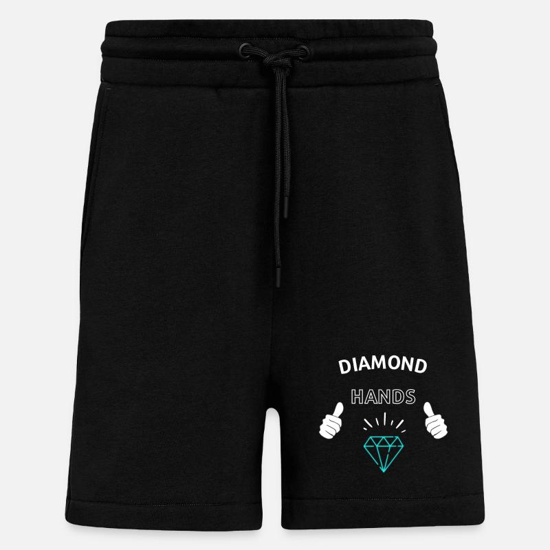 Diamond Hands Krypto - Shorts - made by SPREAD - SOLID BLACK