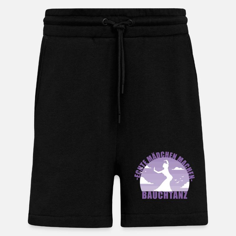 Bauchtänzerin . Echte Mädchen machen Bauchtanz - Shorts - made by SPREAD - SOLID BLACK