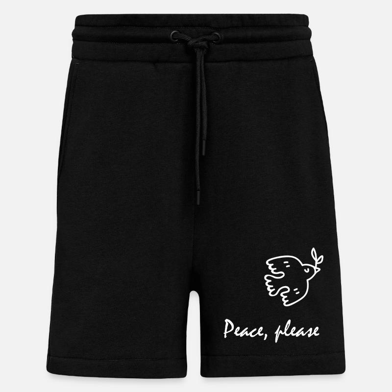 Peace, please, Friedenstaube - Shorts - made by SPREAD - SOLID BLACK