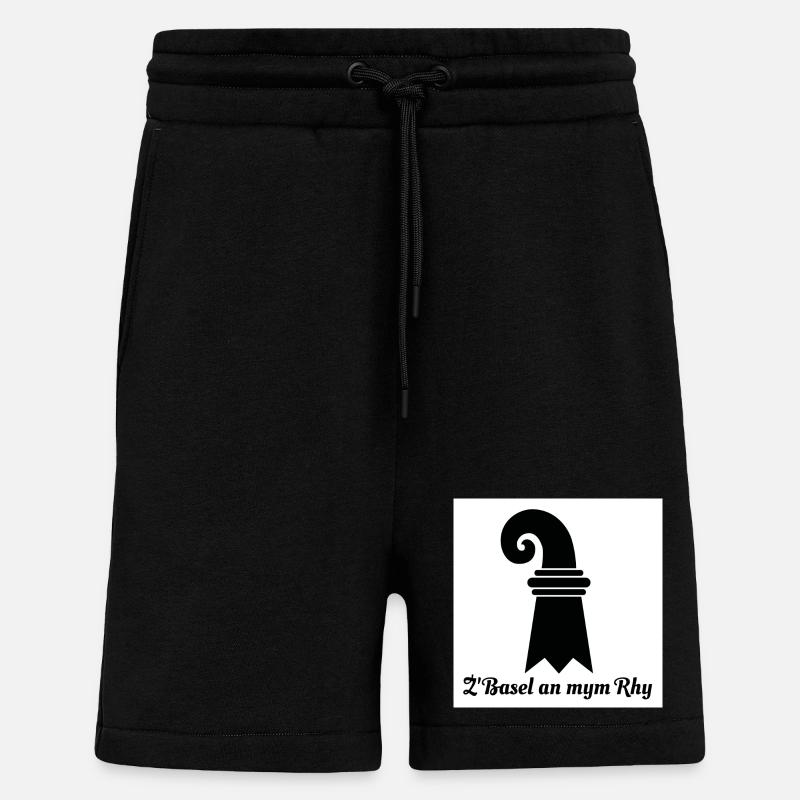 Basel am Rhein - Shorts - made by SPREAD - SOLID BLACK