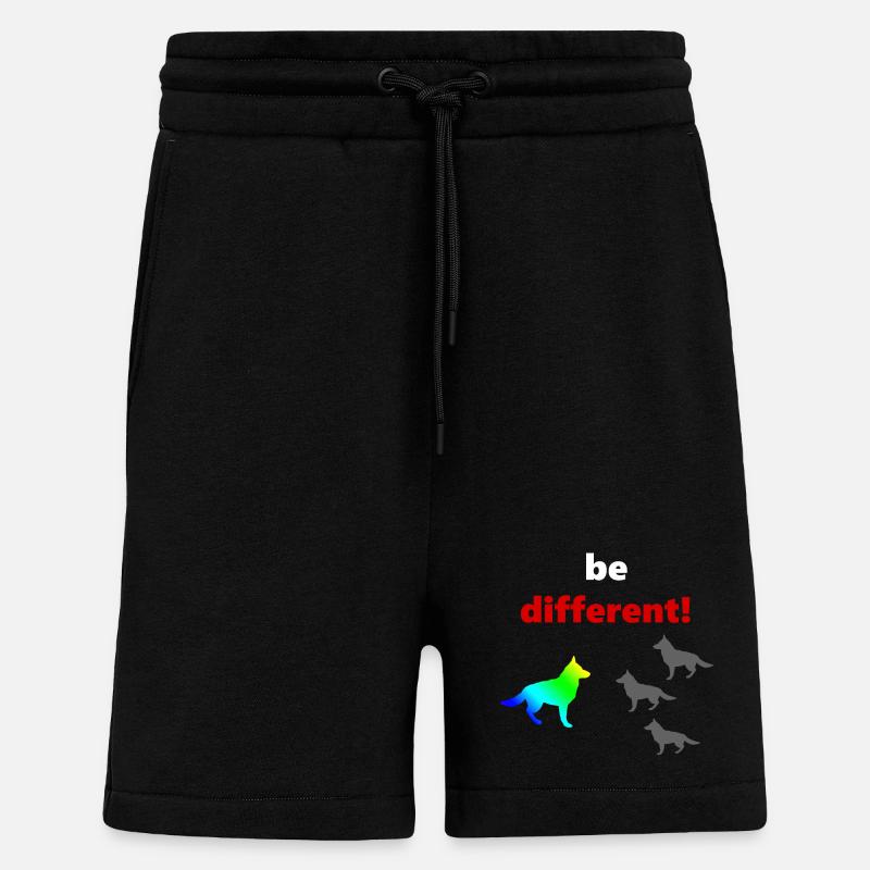 tolle Hundesprüche, Be Different - Shorts - made by SPREAD - SOLID BLACK