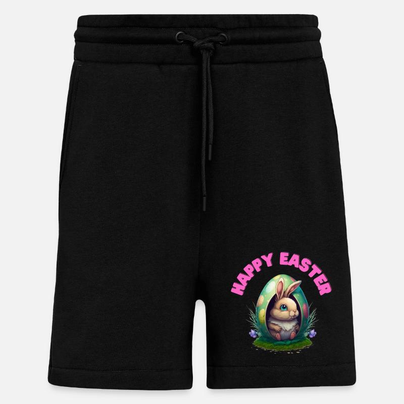 Happy Easter Happy Easter - Shorts - made by SPREAD - SOLID BLACK