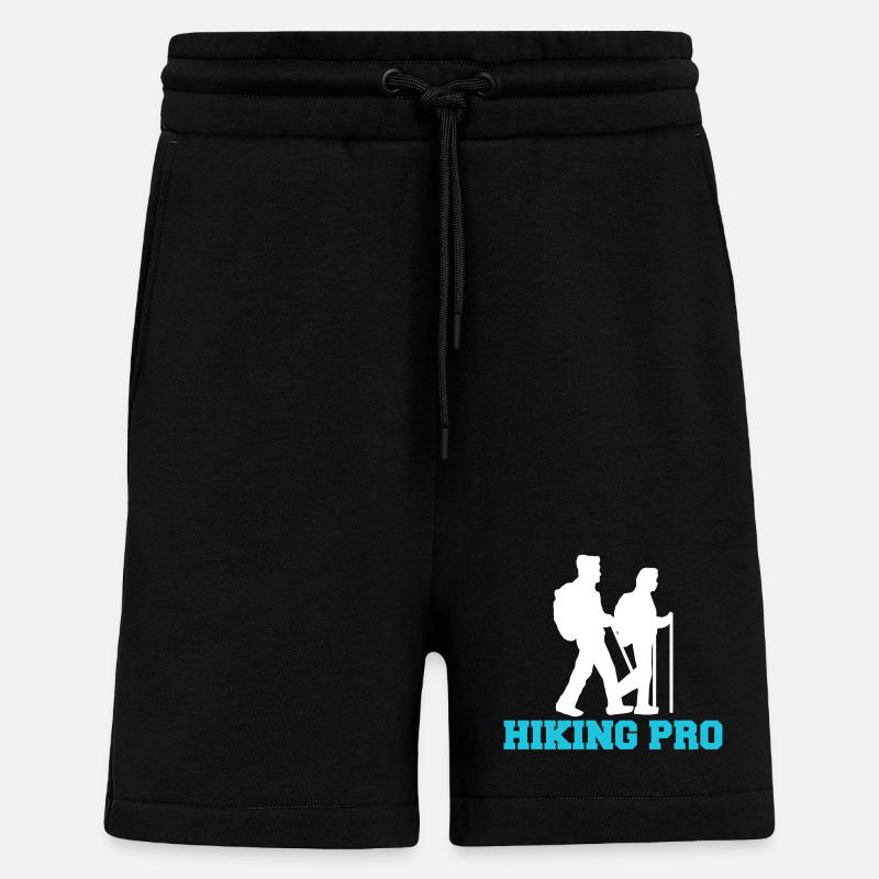 Wanderer Bergwanderung Wandern Wanderung Statement - Shorts - made by SPREAD - SOLID BLACK