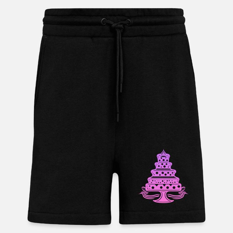 Torte, Kuchen, Backen - Shorts - made by SPREAD - SOLID BLACK