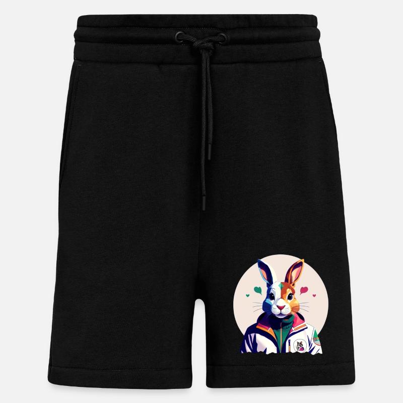 Bunny, Easter Bunny - Shorts - made by SPREAD - SOLID BLACK