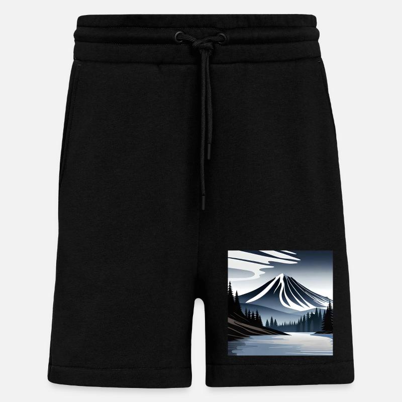 Vulkanlandschaft - Shorts - made by SPREAD - SOLID BLACK