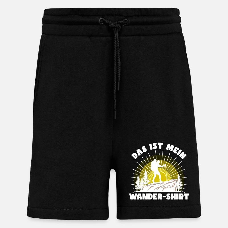 Wandern Statement Bergsteigen Klettern Statement - Shorts - made by SPREAD - SOLID BLACK