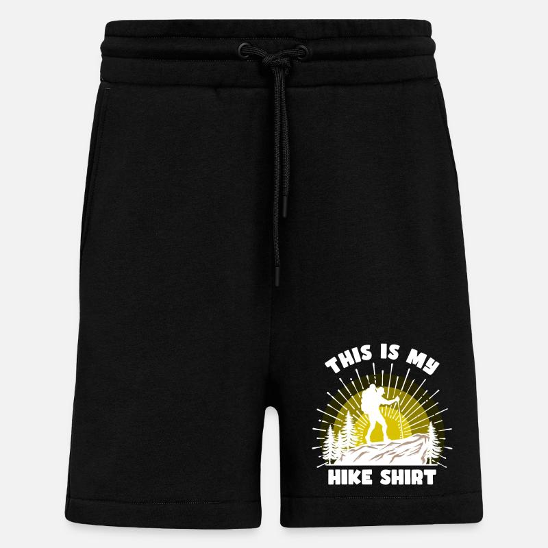 Bergsteigen Wanderer Wandern Bergwandern Statement - Shorts - made by SPREAD - SOLID BLACK