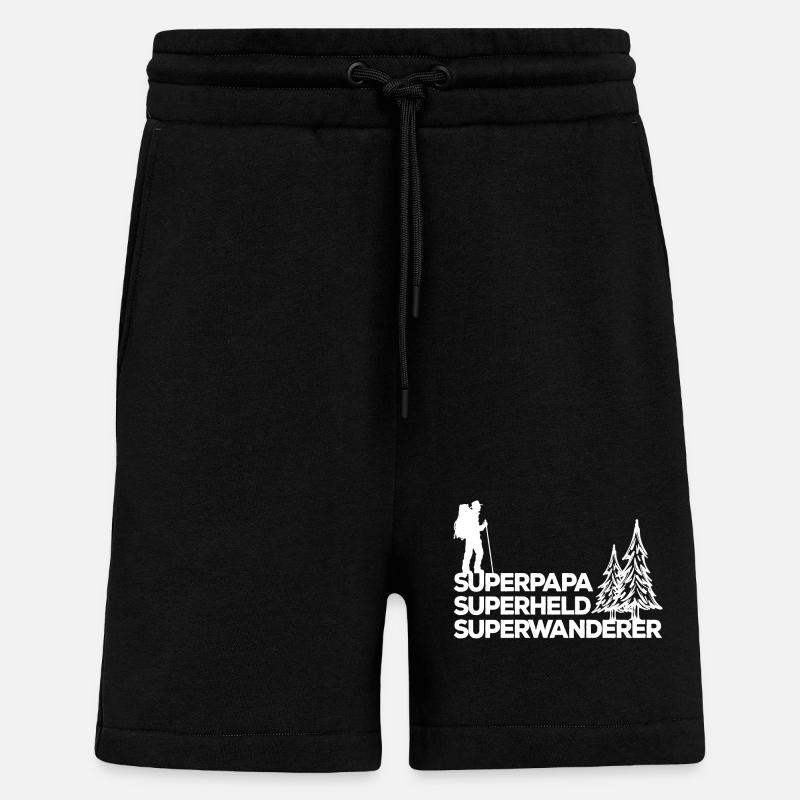 Bergwanderung Wandern Statement Wanderer Klettern - Shorts - made by SPREAD - SOLID BLACK