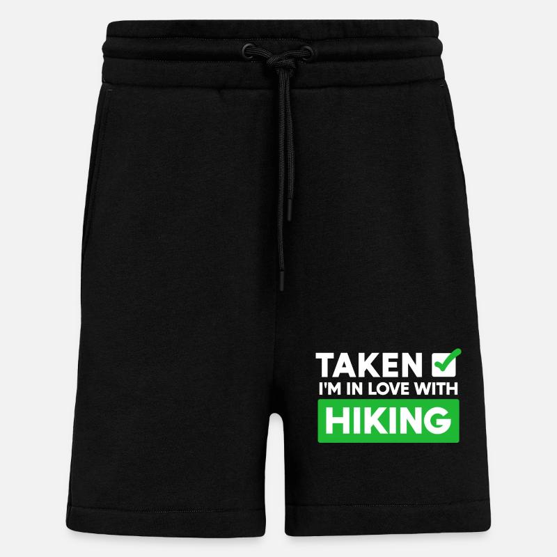 Wanderer Statement Wanderung Wandern Bergwandern - Shorts - made by SPREAD - SOLID BLACK