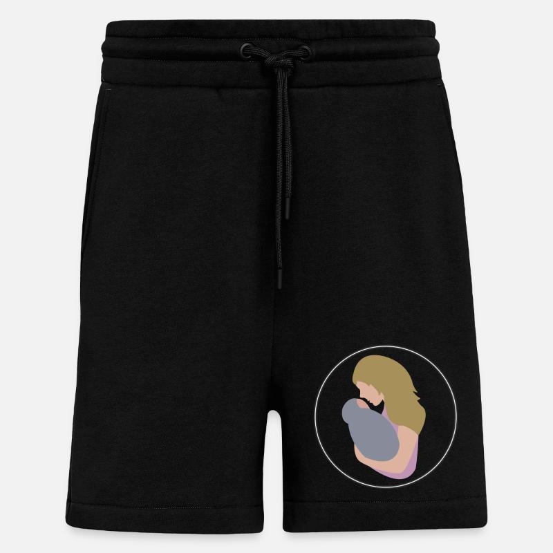 Mutter und Kind - Shorts - made by SPREAD - SOLID BLACK
