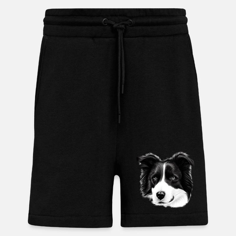 Border Collie irisch - Shorts - made by SPREAD - SOLID BLACK