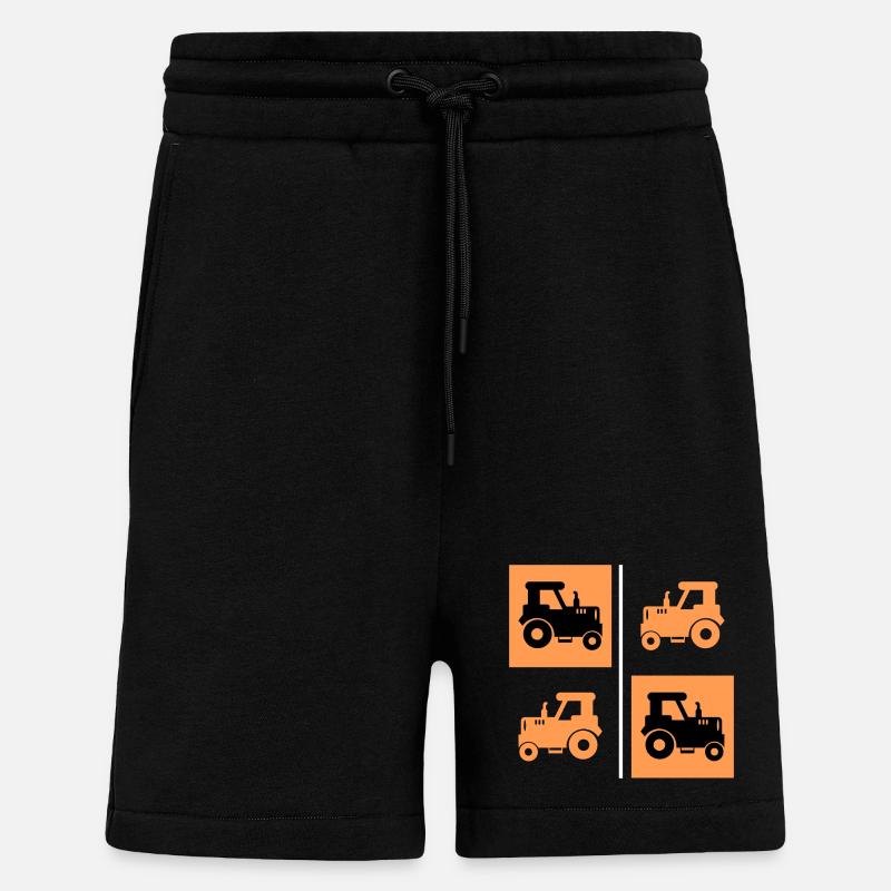 Ackerbau Landwirtschaft Schlepper Traktor Bauer - Shorts - made by SPREAD - SOLID BLACK