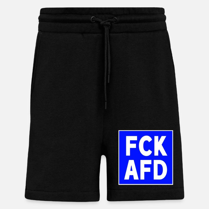 FCK AFD - Shorts - made by SPREAD - SOLID BLACK