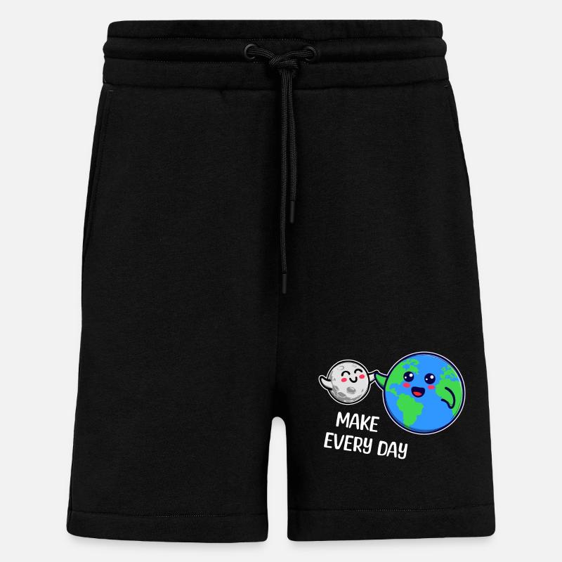 Mutter Erde Statement Umweltfreundlich Umwelt - Shorts - made by SPREAD - SOLID BLACK