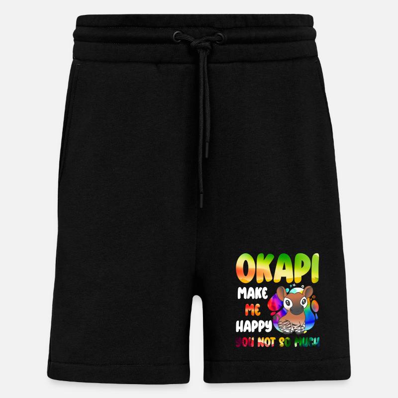 Okapi Wächter des Waldes - Shorts - made by SPREAD - SOLID BLACK