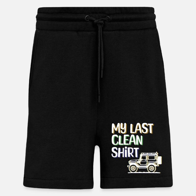 Camper Wanderer Statement Camping Wohnwagen - Shorts - made by SPREAD - SOLID BLACK